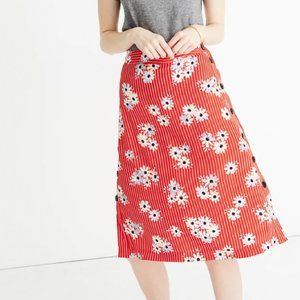 Madewell Side-Button Skirt in Daisy Society
